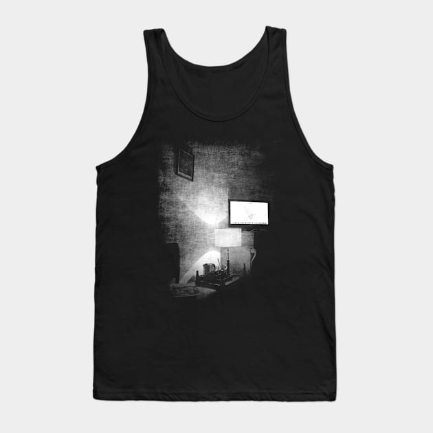 Living room scene with tv Tank Top by Creative Art Store